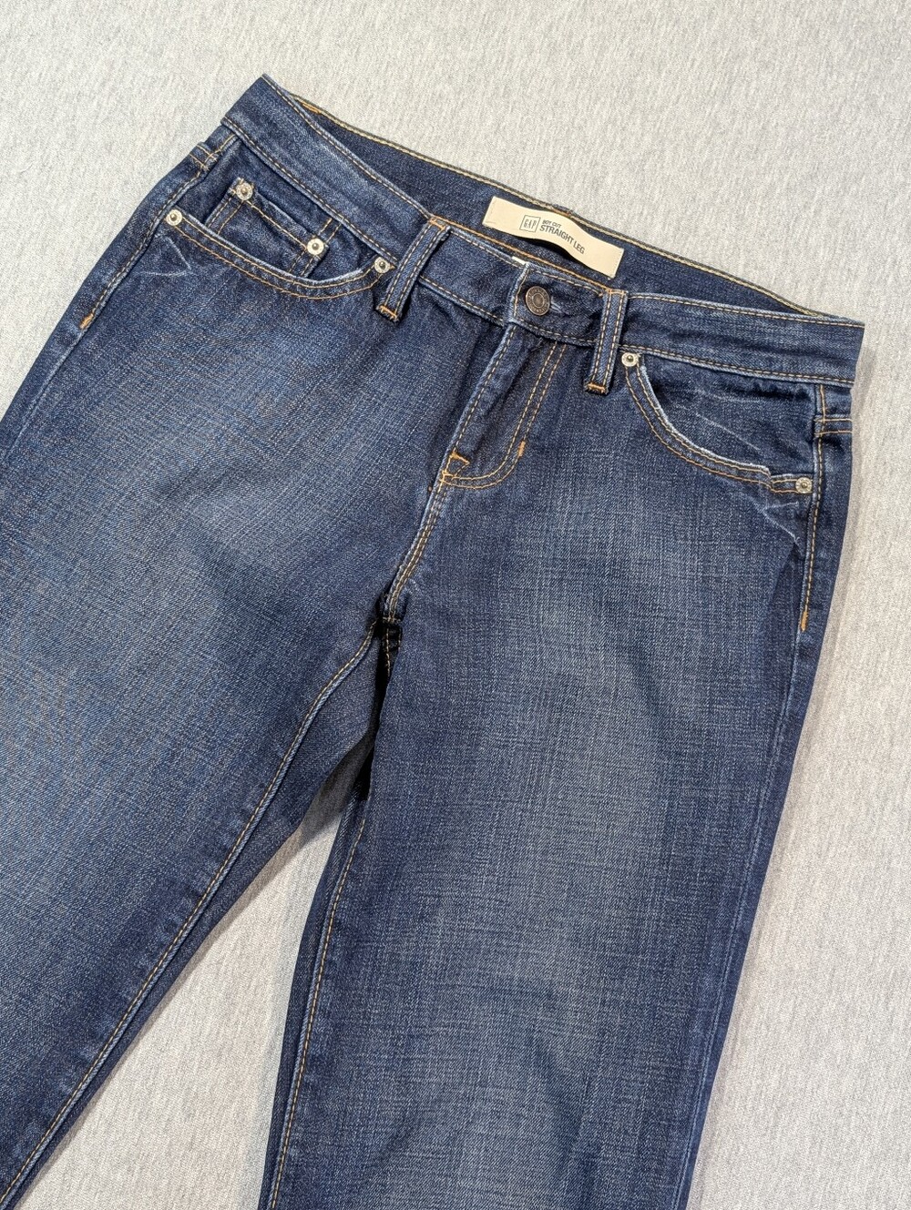 Gap Denim Boy Cut Straight Leg Jeans Women's 4L Blue